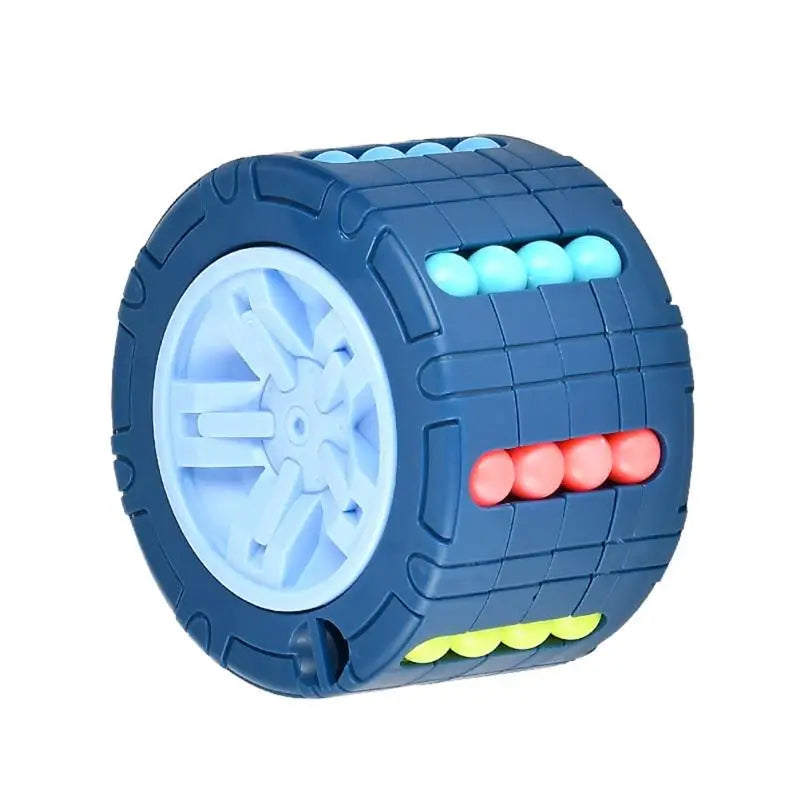 3D Cylinder Cube Toy Magical Bean Gyro Rotate Slide Puzzle Games Relieve Stress Children Educational Montessori Infant Toys Gift - Image 2