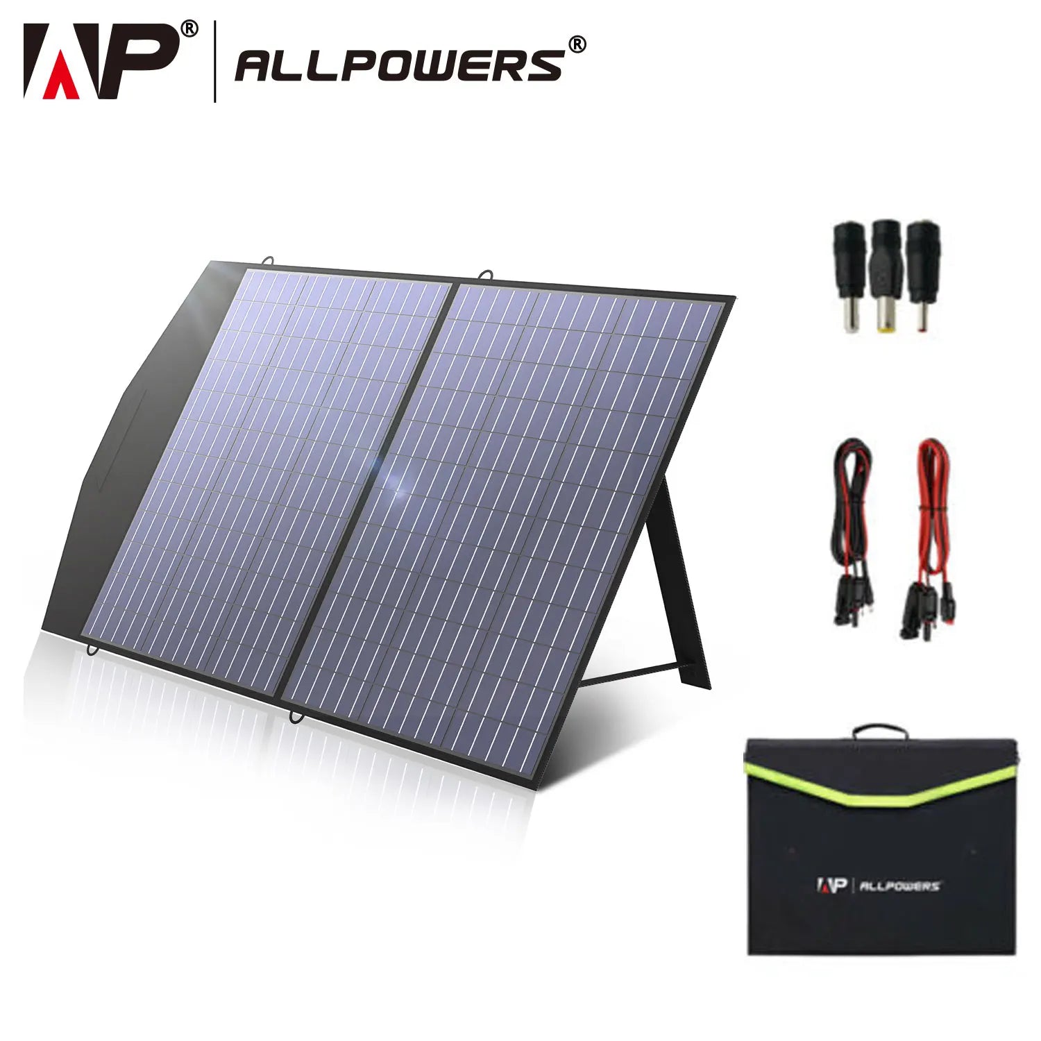 ALLPOWERS Solar Charger 18V100W Foldable Solar Panel Suit For Portable Power Station/Generator Outdoor Travel Camping - Image 4