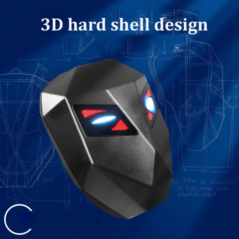 LED Backpack Hard Shell LED Display Motorcycle Cycling Helmet locomotive Backpack Business Travel Waterproof Laptop Bag Man - Image 4