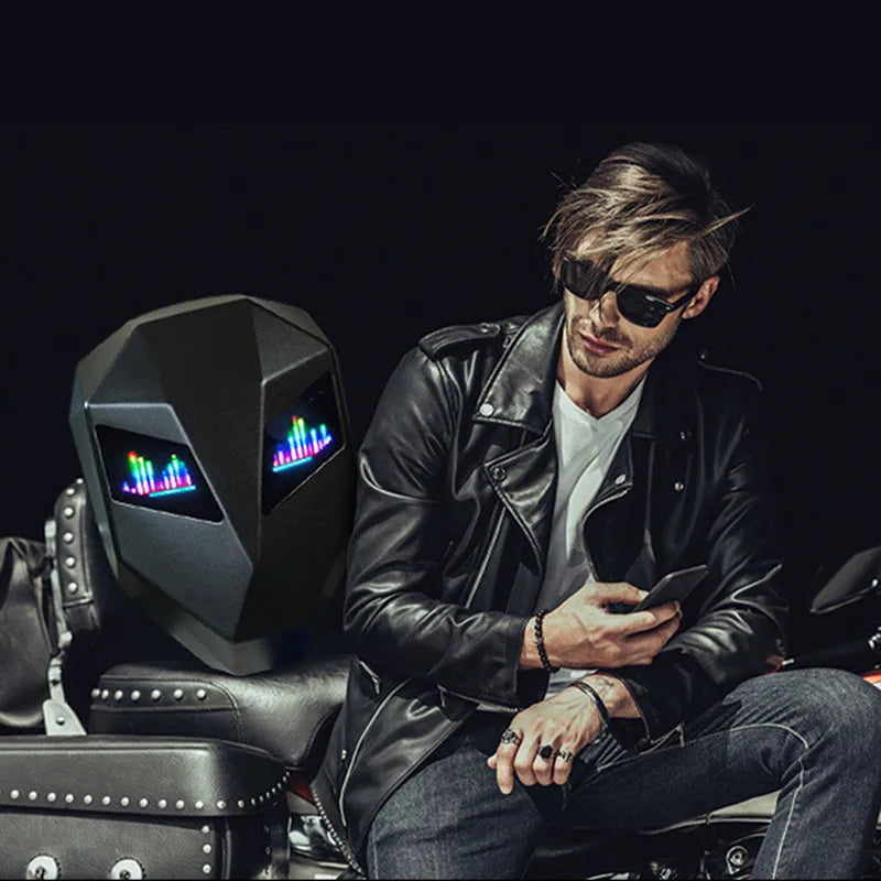 LED Backpack Hard Shell LED Display Motorcycle Cycling Helmet locomotive Backpack Business Travel Waterproof Laptop Bag Man - Image 5