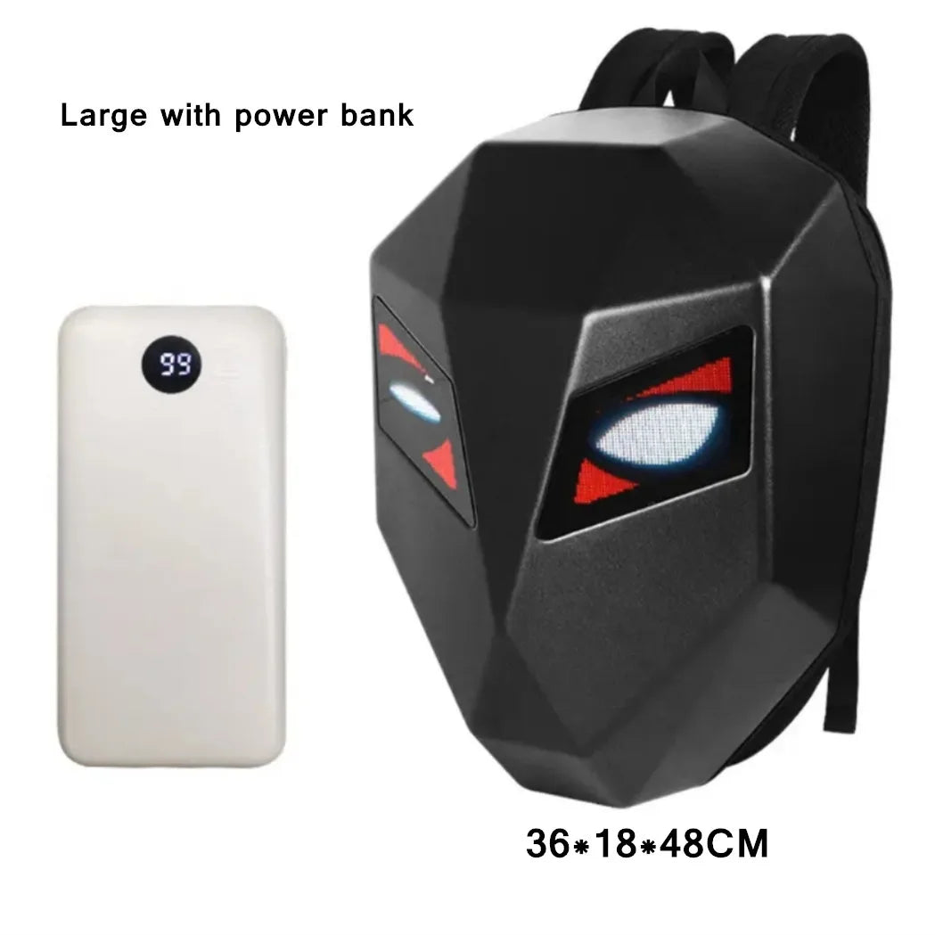 LED Backpack Hard Shell LED Display Motorcycle Cycling Helmet locomotive Backpack Business Travel Waterproof Laptop Bag Man - Image 10