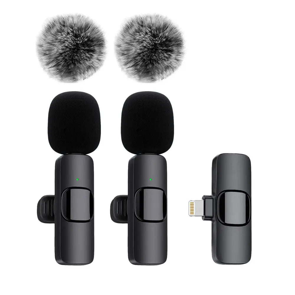 NEW Wireless Lavalier Microphone Audio Video Recording Mini Mic For iPhone Android Laptop Live Gaming Mobile Phone Microphone - Image 9
