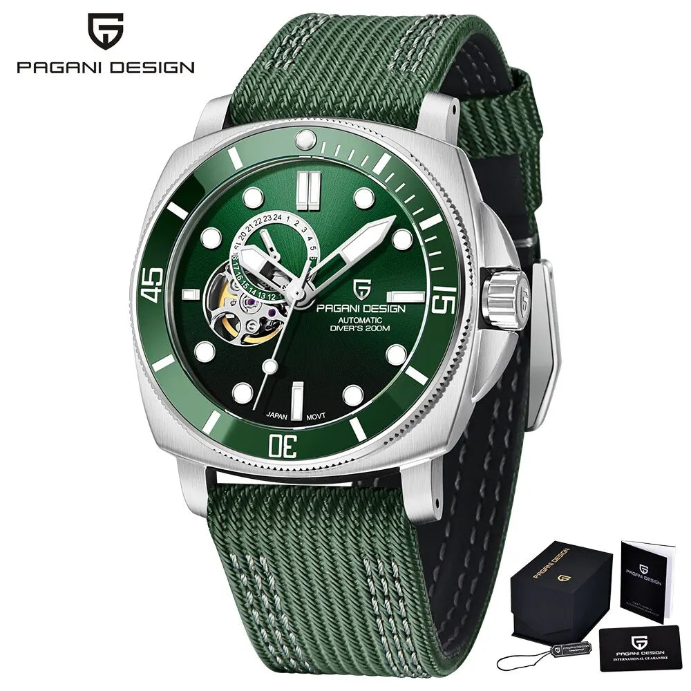 PAGANI DESIGN Brand Sports Men Mechanical Watch Fashion Sapphire 200M Waterproof Automatic Timecode Relogio Masculino 2024 New - Image 11